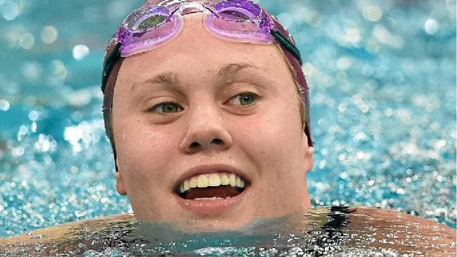 OLYMPIC DREAM: Distance swimmer Chelsea Gubecka has her sights set on competing for Australia in Rio next year. Picture: MICK TSIKAS