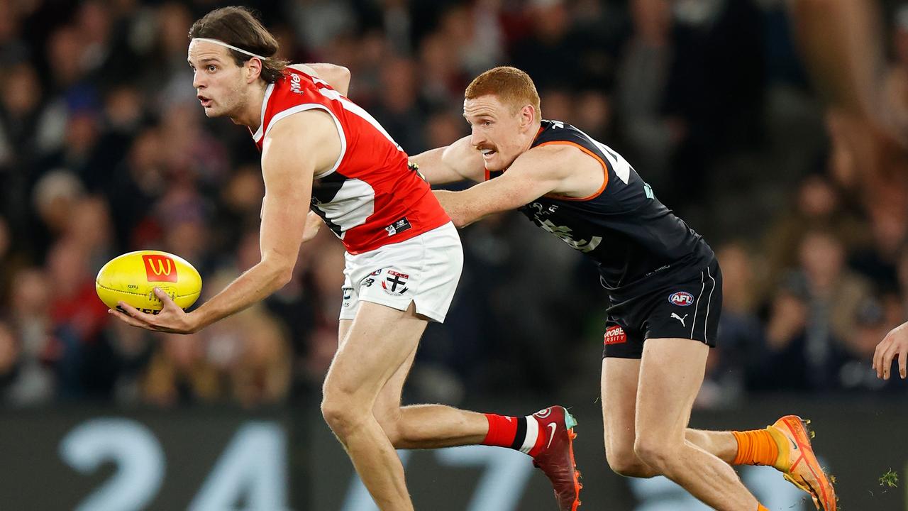 Hunter Clark has played 68 games for St Kilda since being the No.7 pick in the 2017 draft. Picture: Getty Images