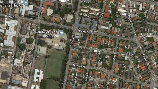 The speed camera is located outside Randwick Girls' High School on Avoca St. Picture: Google Maps