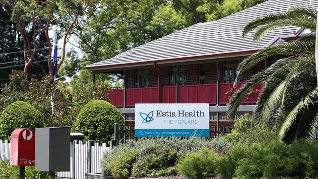 Estia Health has warned of rising costs due to coronavirus. Picture: AAP / Phillip Rogers