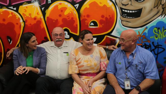 headspace Cairns Centre manager Gabrielle Gill, Warren Entsch MP, Deputy Chair NQPHN Tara Diversi and RFDS state manager of mental health Dawie Scheepers came together on Monday to kick off mental health week by raising awareness of some of the struggles facing young people and those in remote areas.