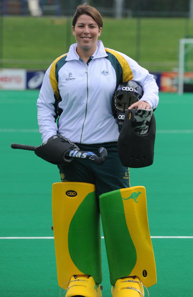 Former Olympic hopeful and Hockeyroo goalkeeper Kate Hubble (above) faked cancer letters to defraud the charity Redkite.