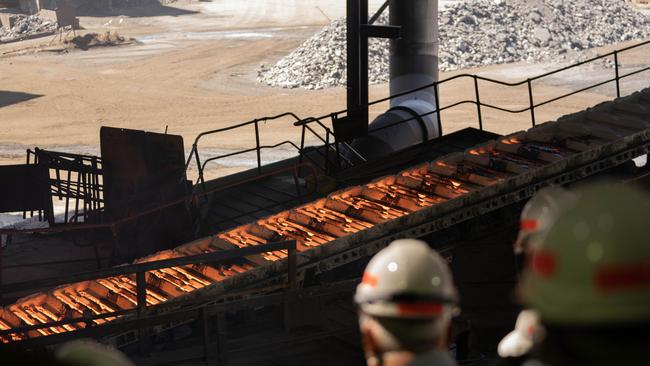 Liberty Bell Bay’s manganese alloy smelter, near George Town, Tasmania. Picture: Pool/ABC