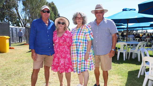 Gary, Jacki, Yvette and Adrian attend the 2024 Echuca Cup races Picture: Brendan Beckett