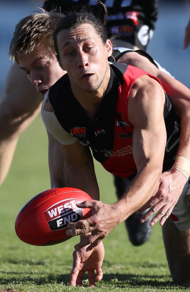 Gun West Adelaide midfielder Kaine Stevens, who will return from suspension in Round 3. Picture: Calum Robertson