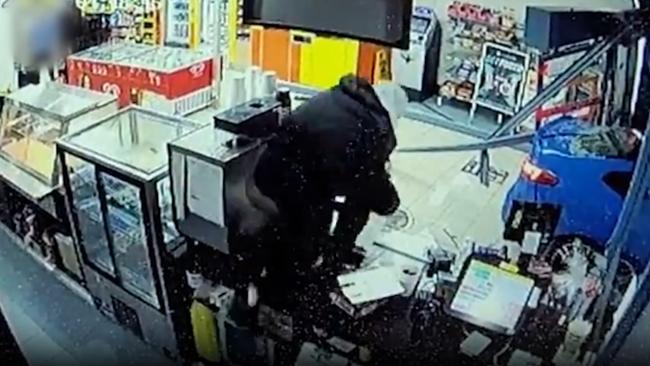 Brayden Jacob Tremblay has been sentenced for ram raiding a Gold Coast convenience store in a stolen car. Picture: QPS