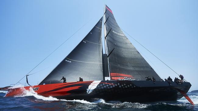 It didn’t take long for Comanche to claim the Sydney to Hobart lead after a slow start. Picture: Getty