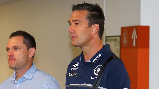 Stephen Silvagni during last year’s trade period. Pic: Getty Images