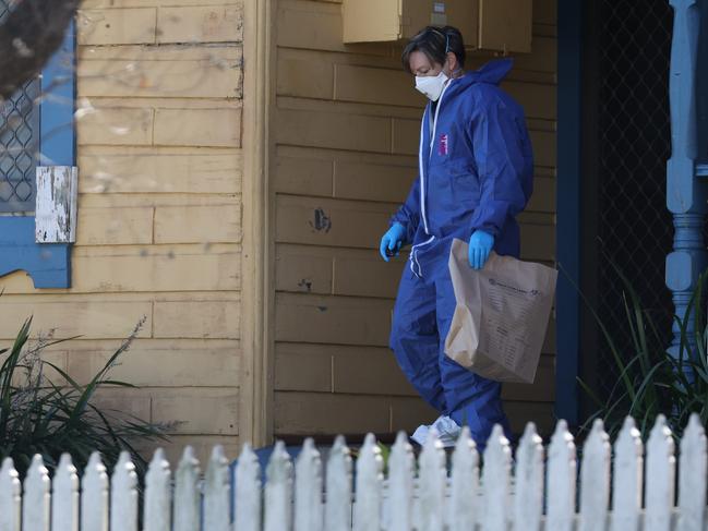 A man will face court today charged with murder after a body was found in a home in the Newcastle suburb of Mayfield West last night. A 35-year-old man has been arrested. Picture: David Swift