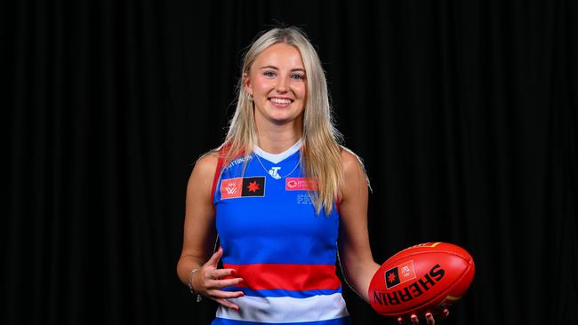 2023 number 4 pick Brooke Barwick is set to make her AFLW debut in round one with the Tasmanian missing almost two years of football following an ACL injury. (Photo by Morgan Hancock/AFL Photos/Getty Images)