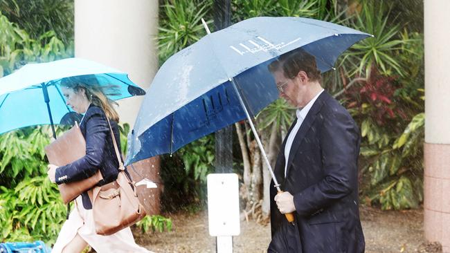 Defence barristers Brydie Bilic and Angus Edwards leave the Cairns Supreme Court as the jury deliberates in the murder trial of Rajwinder Singh, who has pleaded not guilty to the murder of Toyah Cordingley on Wangetti Beach north of Cairns on October 21, 2018. Picture: Brendan Radke