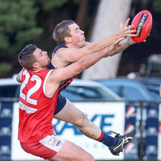 Warrandyte could well join the Blues with a double chance. Picture: George Salpigtidis