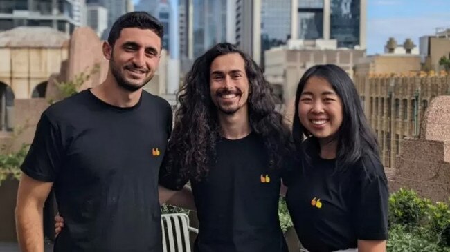 EarlyWork co-founders Jono Herman, Dan Brockwell and Marina Wu.