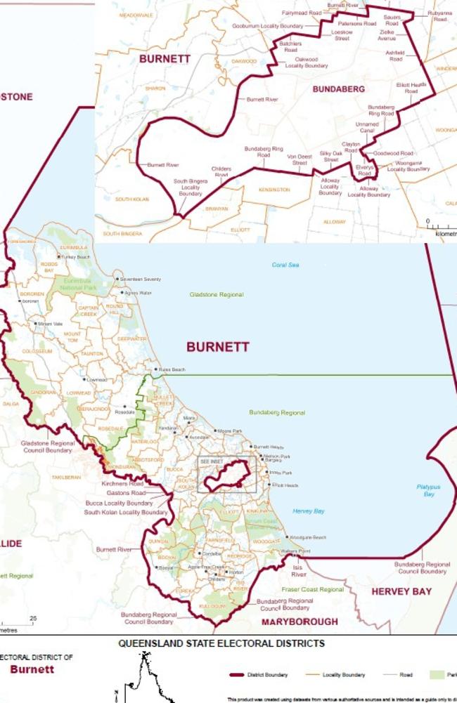 Burnett has been held by LNP MP Stephen Bennett since 2012, with the long term parliamentarian retaining the seat in 2020 by a 10.8 per cent margin..