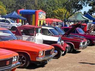 Car display at the festival. Picture: Nathan Greaves