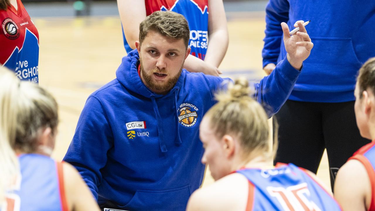 Toowoomba Mountaineers coach Matt Cox. Picture: Kevin Farmer