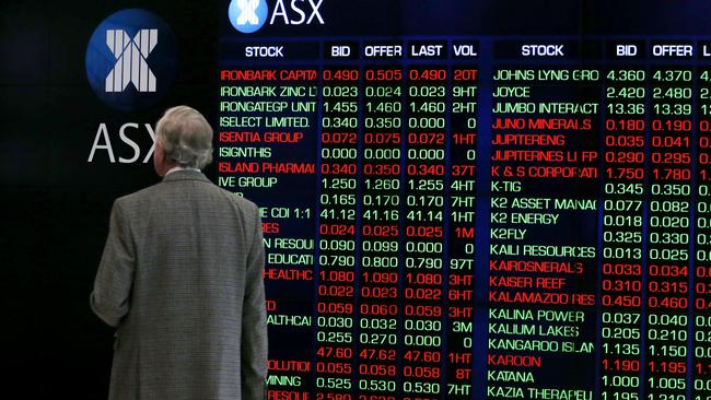 The ASX 200 hit a record of 7203.3 points on Monday, 63 per cent above a seven-year low of 4402.5 it reached in March last year. Picture: NCA NewsWire/Nikki Short