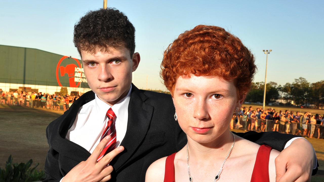 Ben Cooper and Emma King at the Bundaberg High School Prom. Photo: Scottie Simmonds/NewsMail