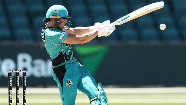 Grace Harris hits out for the Heat. Picture: Getty Images