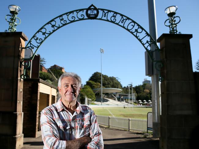 Jack Steggall, President of the Save Manly Oval Alliance has started a "fighting fund" to help save it from a car park development. Picture: Troy Snook