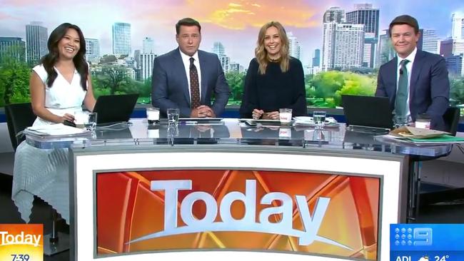 The new look The Today Show line-up. Picture: Channel 9