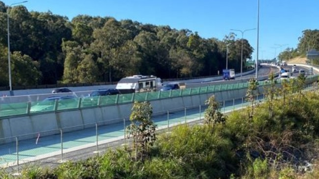 The first section of the Varsity Lakes to Tugun M1 upgrade.