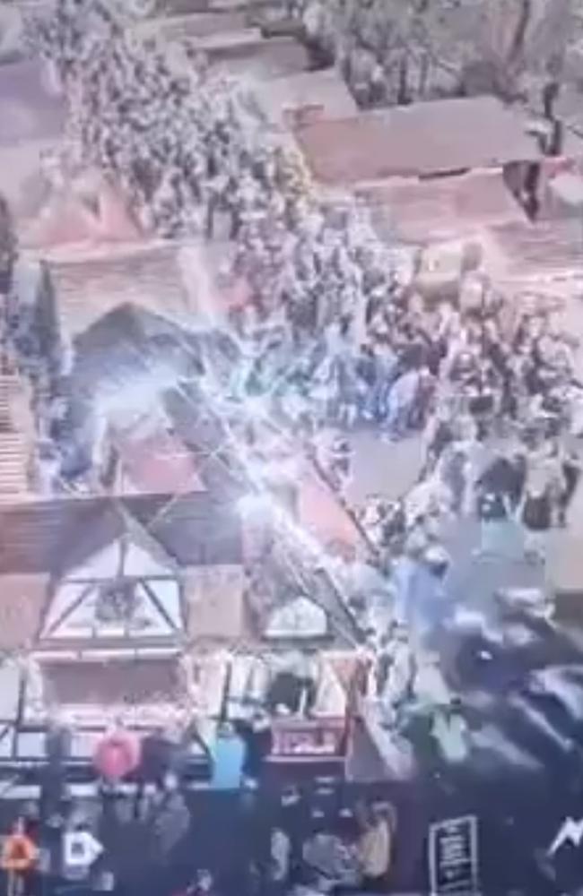 The car ploughed into a crowd at a Christmas market in the city of Magdeburg. Picture: Supplied