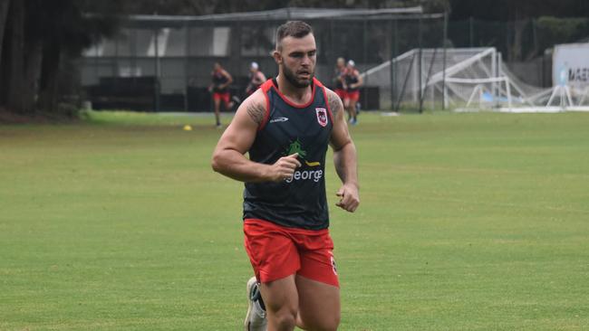 Kaide Ellis has trained under Anthony Griffin before and was prepared for a brutal pre-season. Picture: Dragons