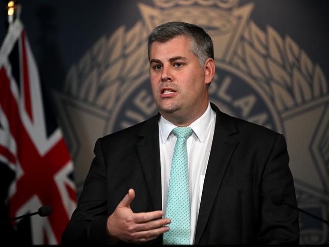 Police Minister Mark Ryan provides an update on a range of police initiatives. Picture: Dan Peled / NCA NewsWire