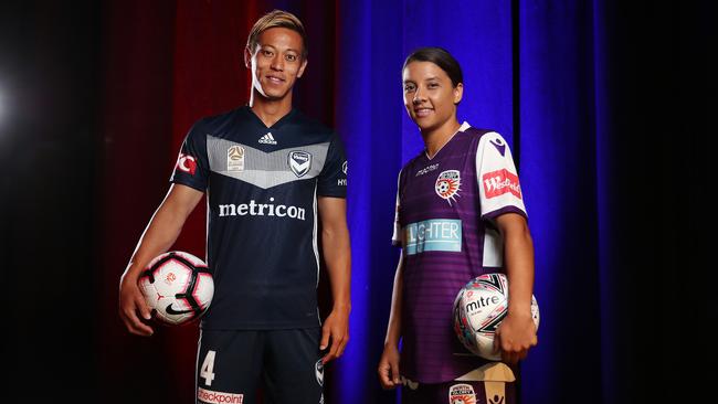 Keisuke Honda and Sam Kerr can ignite Australian football. (Brett Costello)