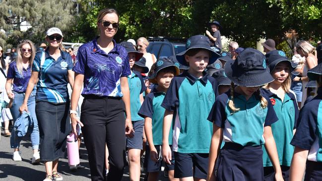 Kawana Anzac Day service march 2024. Picture - Madeline Grace.