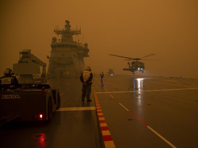 The Australian Defence Force went to help residents in NSW and Victoria following devastating bushfires, including at Mallacoota where residents were forced to shelter on the beach.