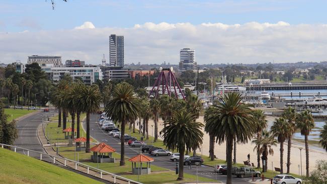 Residents get to enjoy postcard views across Corio Bay and Geelong's waterfront.
