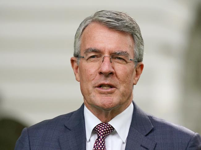 Shadow Attorney-General Mark Dreyfus speaks to the media during a press conference in Melbourne, Wednesday, April 15, 2020. Mr Dreyfus responded to the High Court's decision on Annika Smethurst. (AAP Image/Scott Barbour) NO ARCHIVING