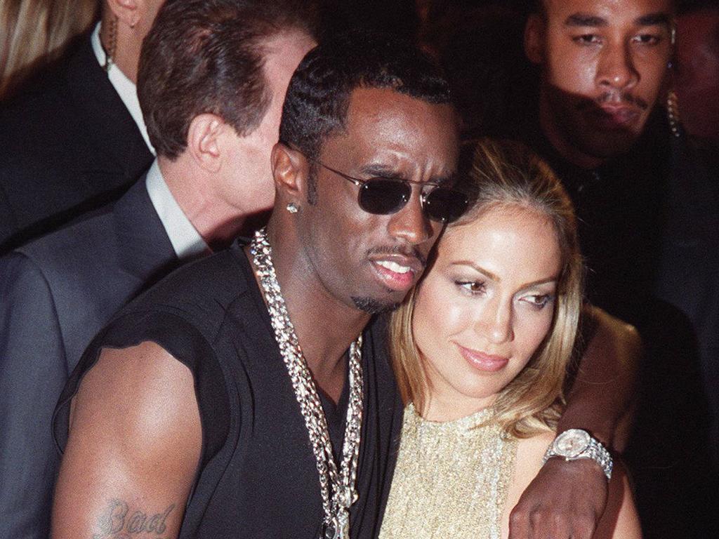 Jennifer Lopez and Sean “Diddy” Combs split in 2001. Picture: AFP