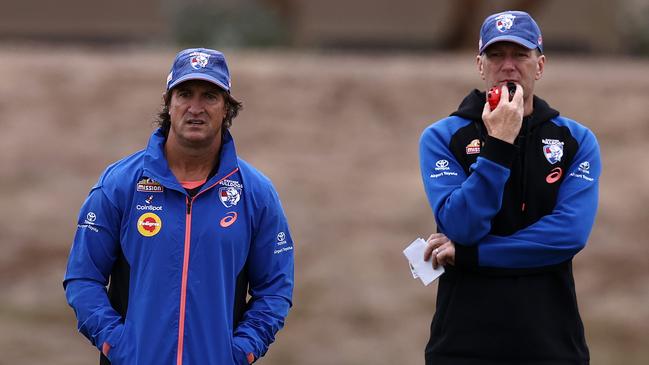 Luke Beveridge is currently under pressure after a slow start to the year. Picture: Michael Klein