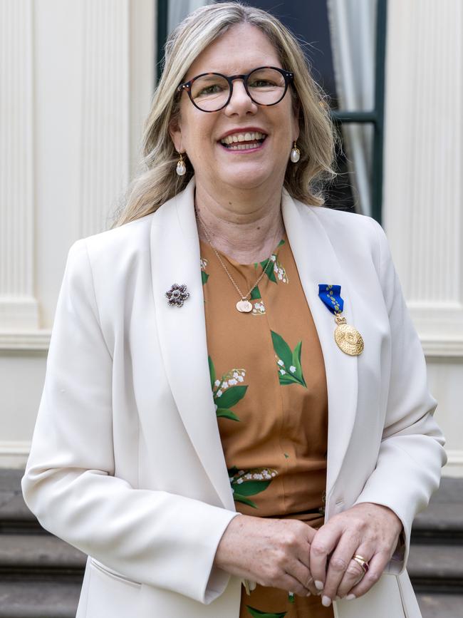 News Corp Australia Community Ambassador Penny Fowler said it was a “fantastic” highlight for Kids News to welcome Australian students back to the Bee back for a fourth consecutive year. Picture: NCA NewsWire/David Geraghty