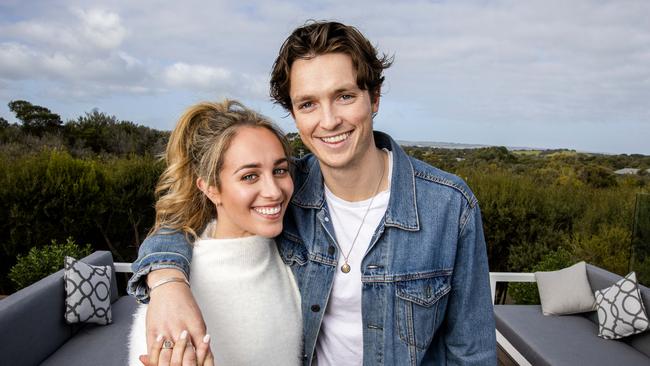 Scotty James and his girlfriend Chloe Stroll have made Rye their home. Picture: Nicole Cleary