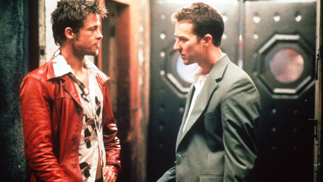 Brad Pitt and Ed Norton in Fight Club.
