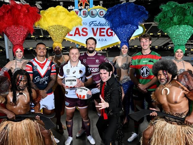 The official launch of the NRL’s Las Vegas round. Credit: NRL Images.