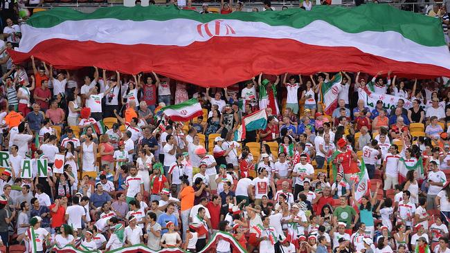 11,394 fans - mostly Iranians - turned out to watch the game in Brisbane.