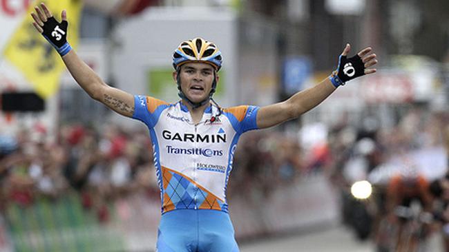 A 21-year-old Jack Bobridge racing in the Eneco Tour in August, 2010.