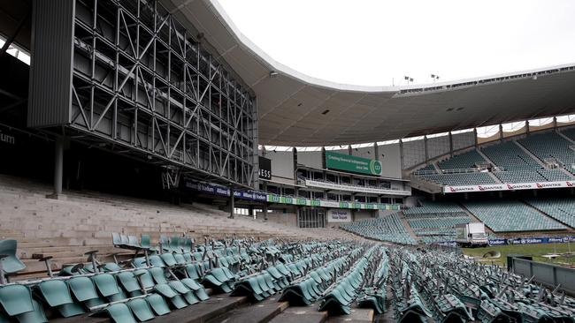 Demolition under way on the old Sydney Football Stadium (Allianz Stadium). Picture: Supplied