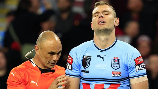 Tom Trbojevic suffered a pectoral injury in Origin 2. Picture: Adam Head