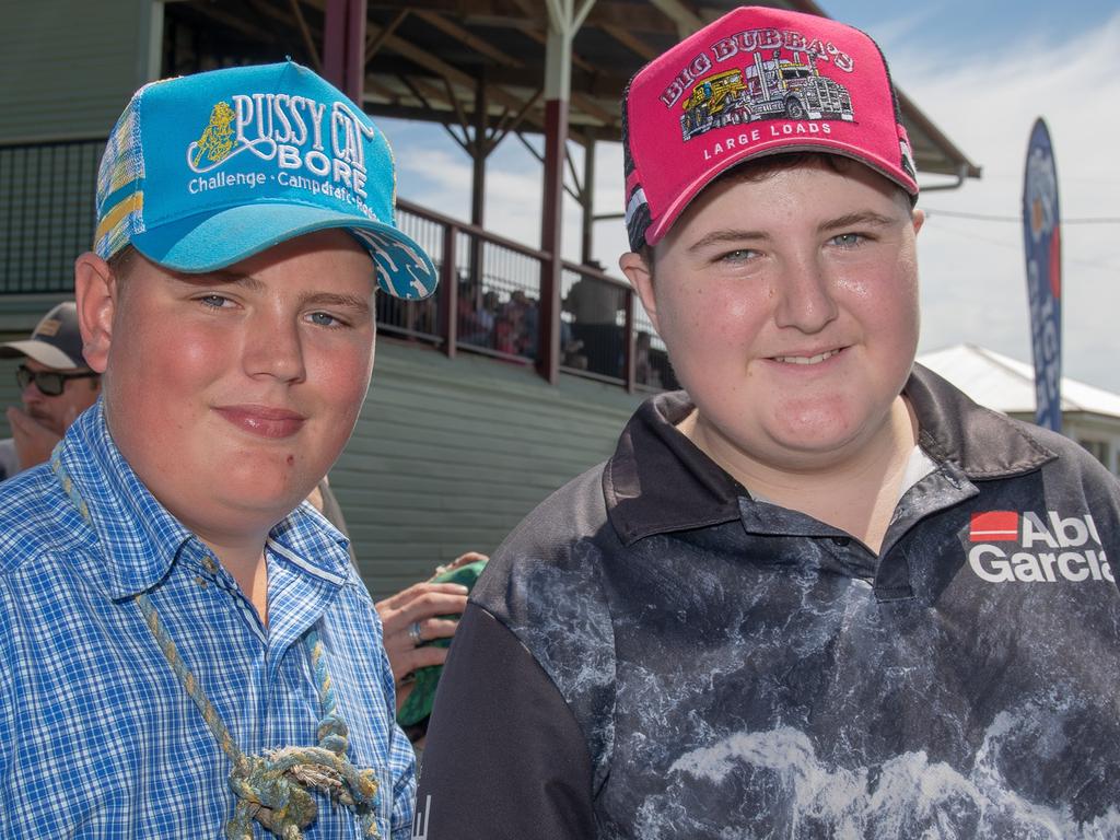 Casino lads Joseph Cotrorco and Bailey Campbell at the Kyogle Show. Picture: Cath Piltz