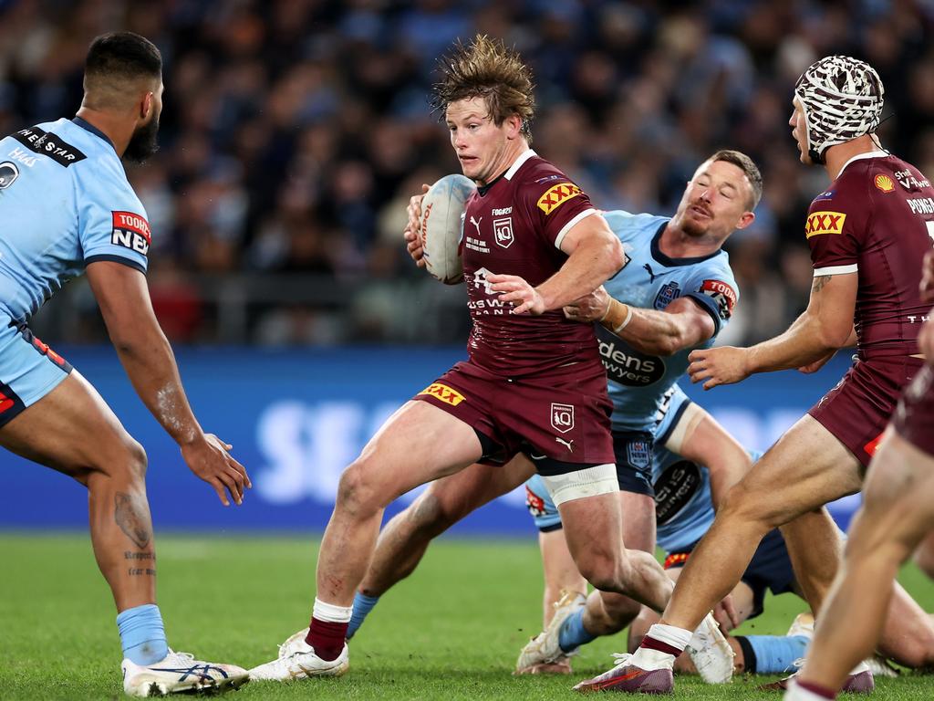 Could Brailey provide a match for Maroons rake Harry Grant? Picture: Getty Images