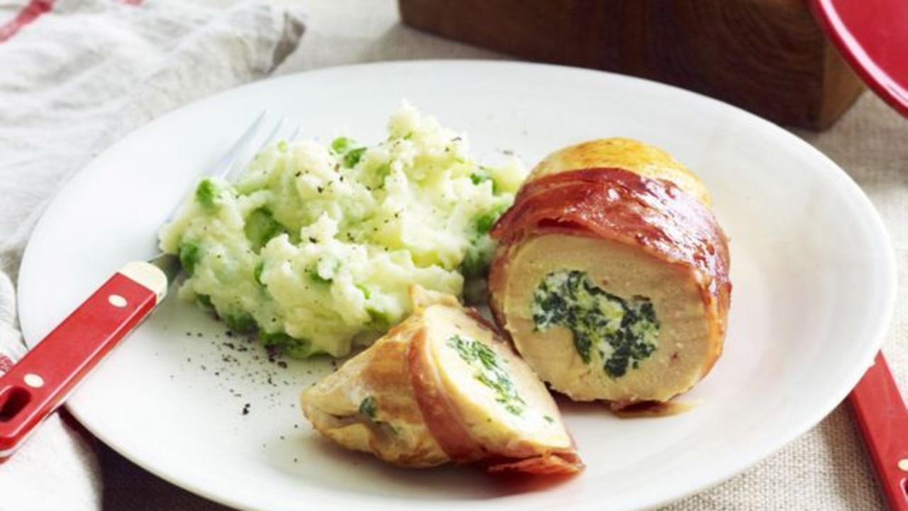 Spinach and feta chicken breasts.