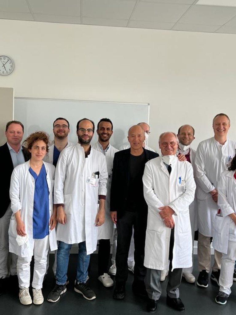 Dr Teo with other doctors during a visit to Germany in 2022.