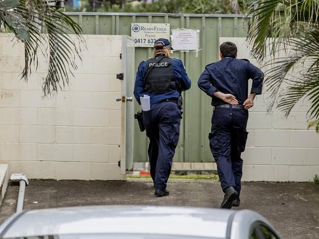 Police at the scene of a highrise death  in Surfers Paradise at  View Pacific Apartments in View Ave in Surfers Paradise.   Picture: Jerad Williams