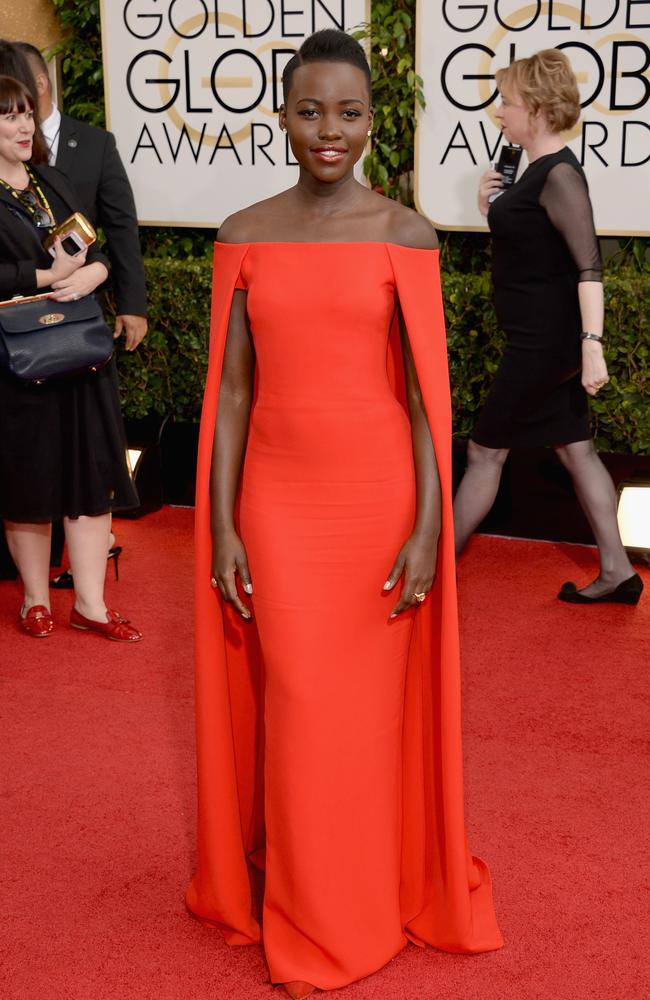 Lupita Nyong'o attends the 71st Annual Golden Globe Awards